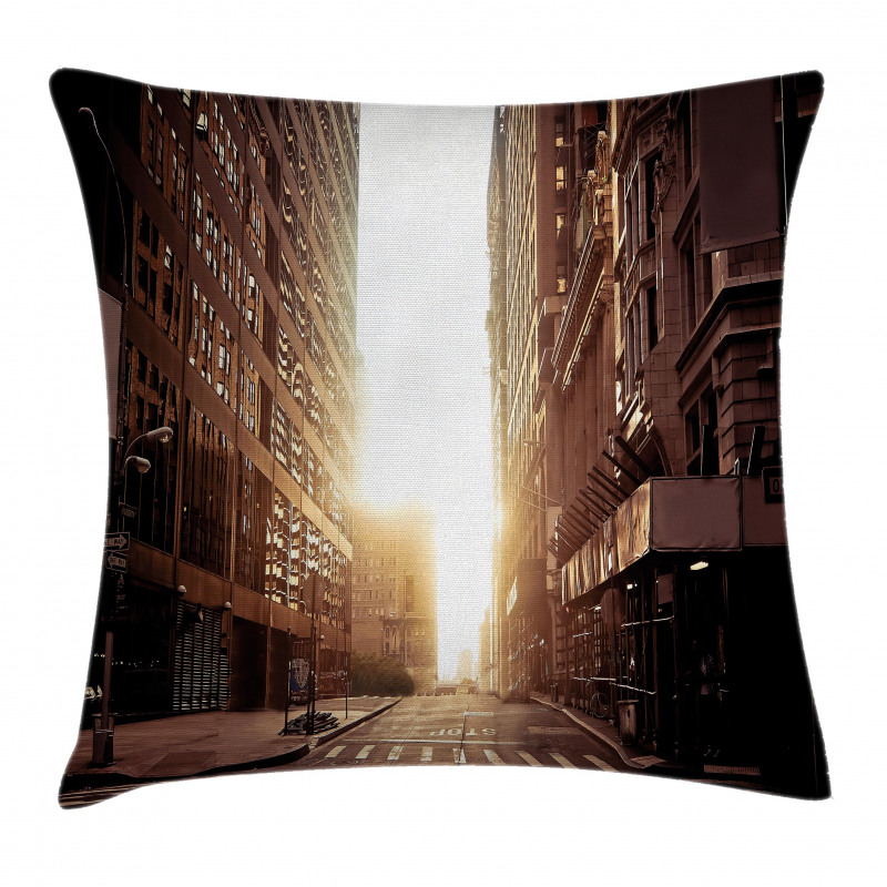 Early Morning Manhattan Pillow Cover