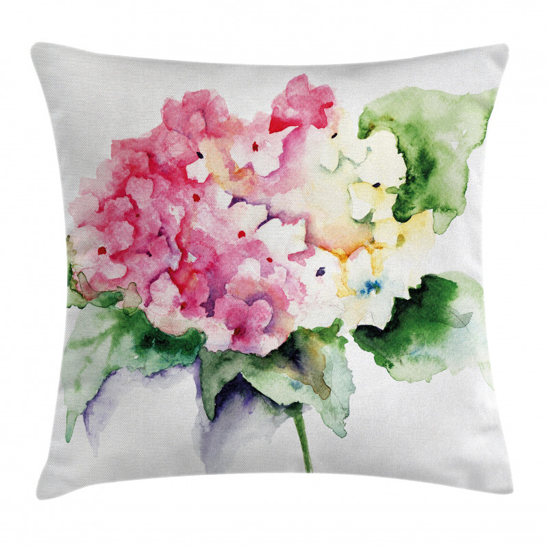 Hydrangea Flower Bouquet Pillow Cover