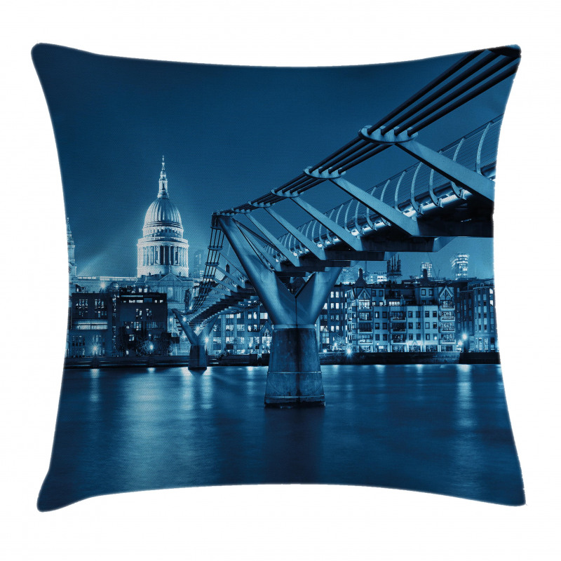 Night London Monument Pillow Cover