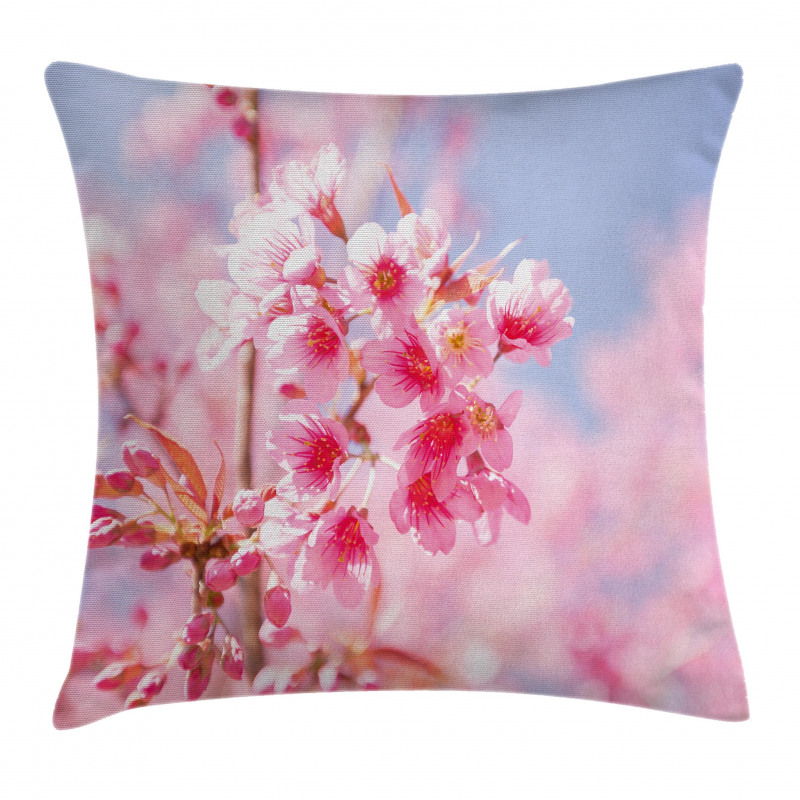 Sakura Blossom Branches Pillow Cover