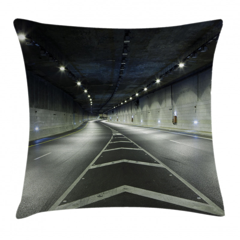 Interior Urban Tunnel Pillow Cover