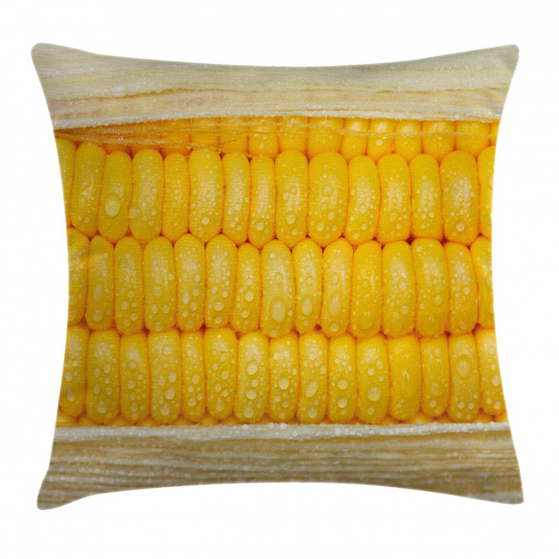 Corn Stem with Raindrops Pillow Cover