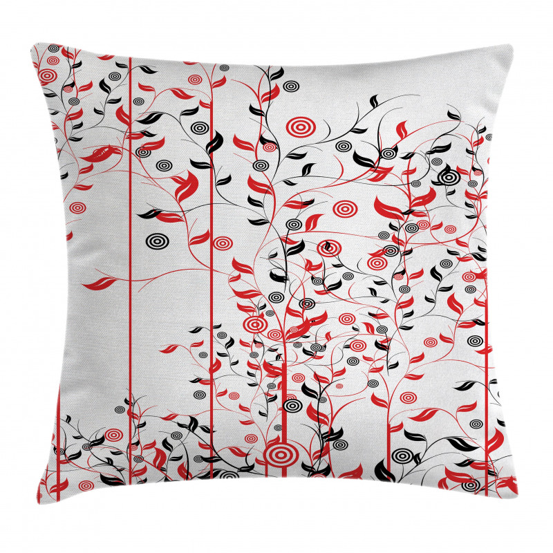 Flowers Ivy Swirl Leaves Pillow Cover