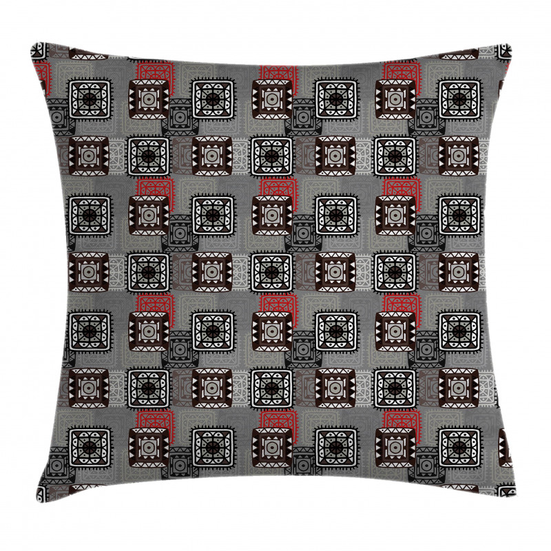Aztec Ornament Lace Pillow Cover