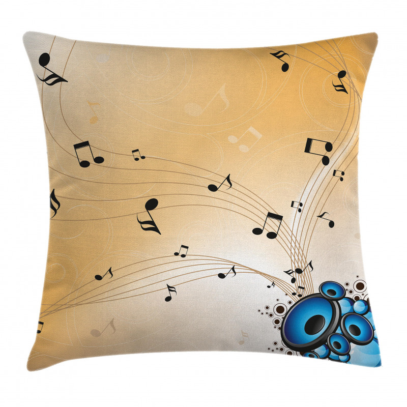 Abstract Melodies Notes Pillow Cover