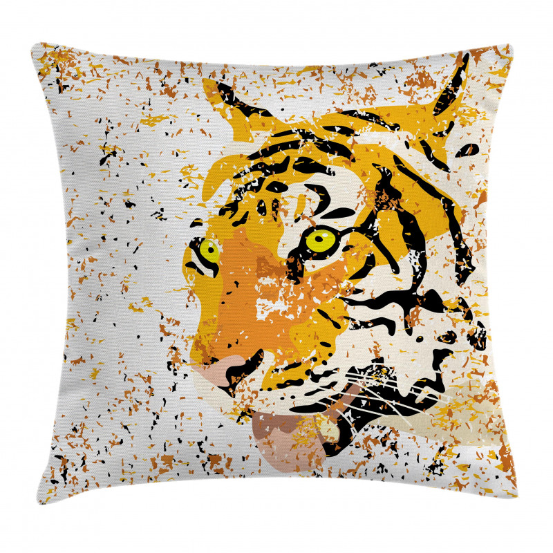 Vector Wildlife Tiger Pillow Cover