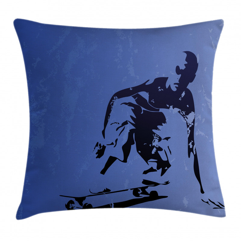 Abstract Vector Skaters Pillow Cover