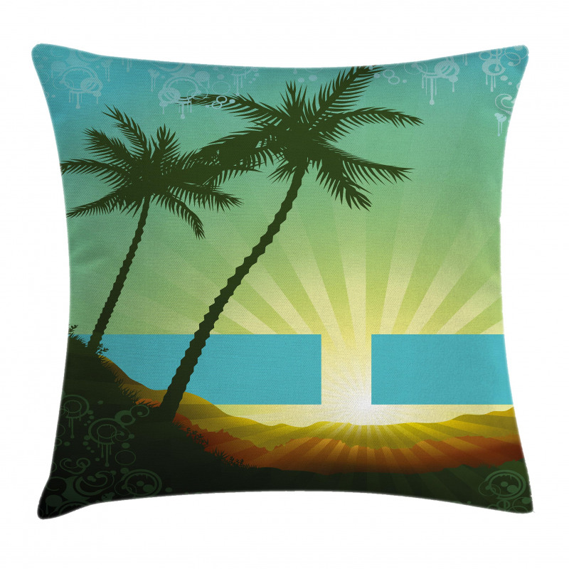 Tropical Sunrise Pillow Cover