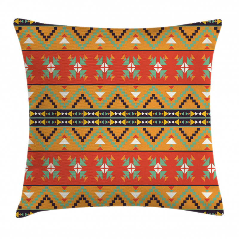 Tribal Aztec Motifs Pillow Cover