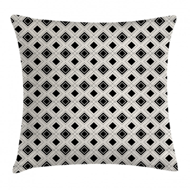 Triangles Squares Pillow Cover