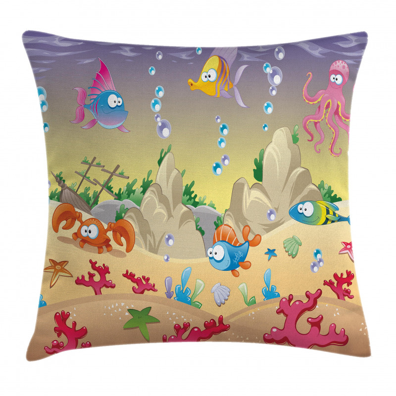 Kids Cartoon Funny Pillow Cover