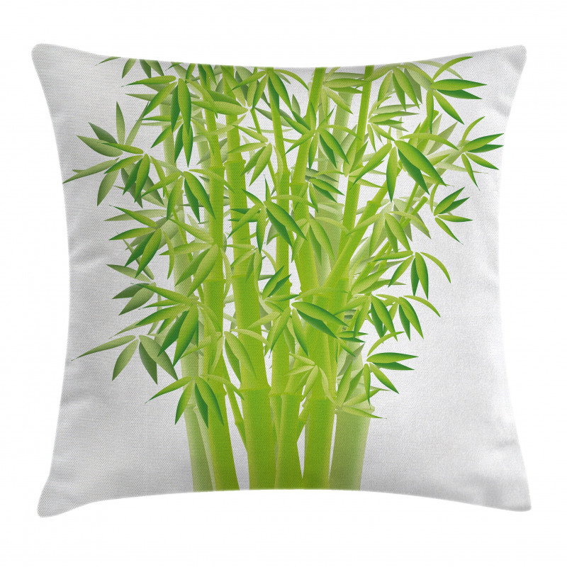 Bamboo Stems with Leaves Pillow Cover
