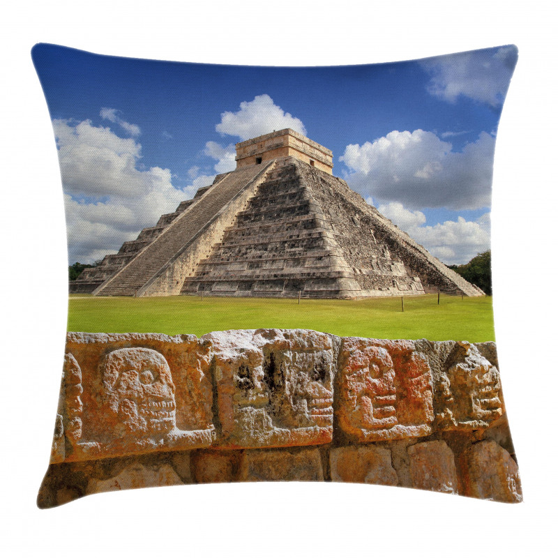 Wall of Skulls Pyramid Pillow Cover