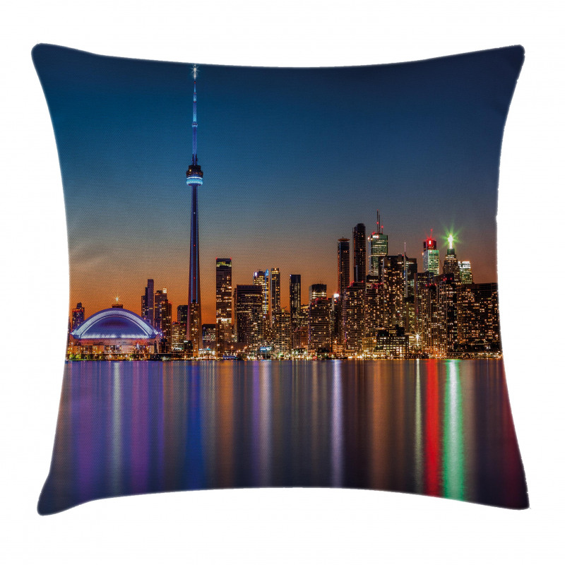 Toronto Urban City Pillow Cover