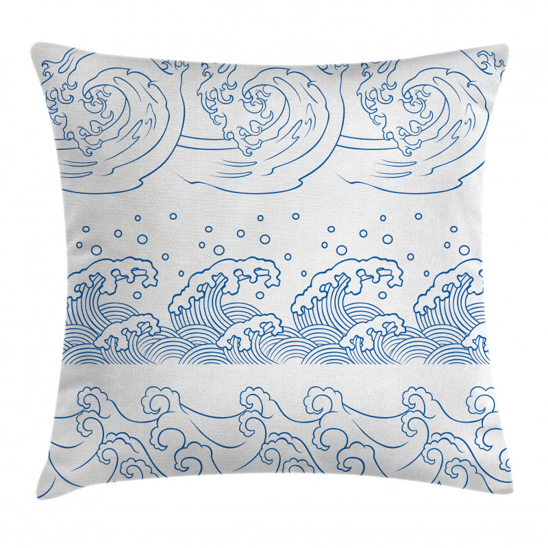 Japanese Kanagawa Wave Pillow Cover