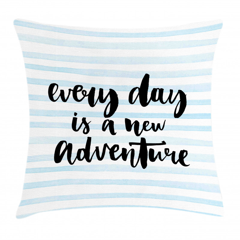 Adventure Text Pillow Cover