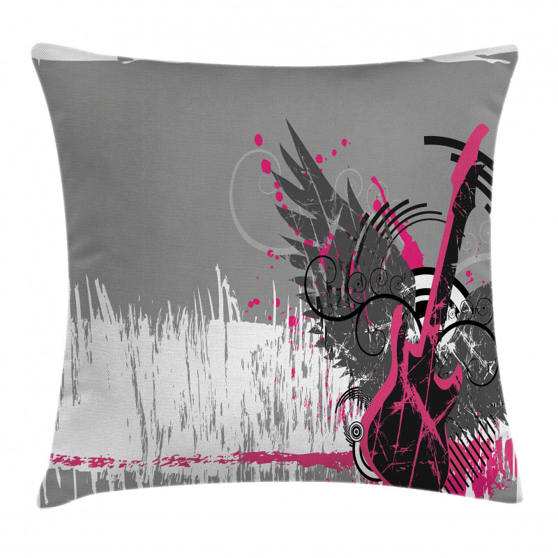 Emo Rock Trippy Grunge Pillow Cover