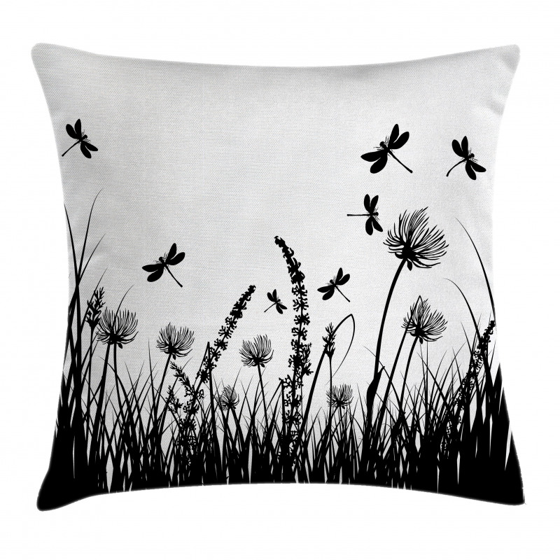 Grass Bush Meadow Spring Pillow Cover