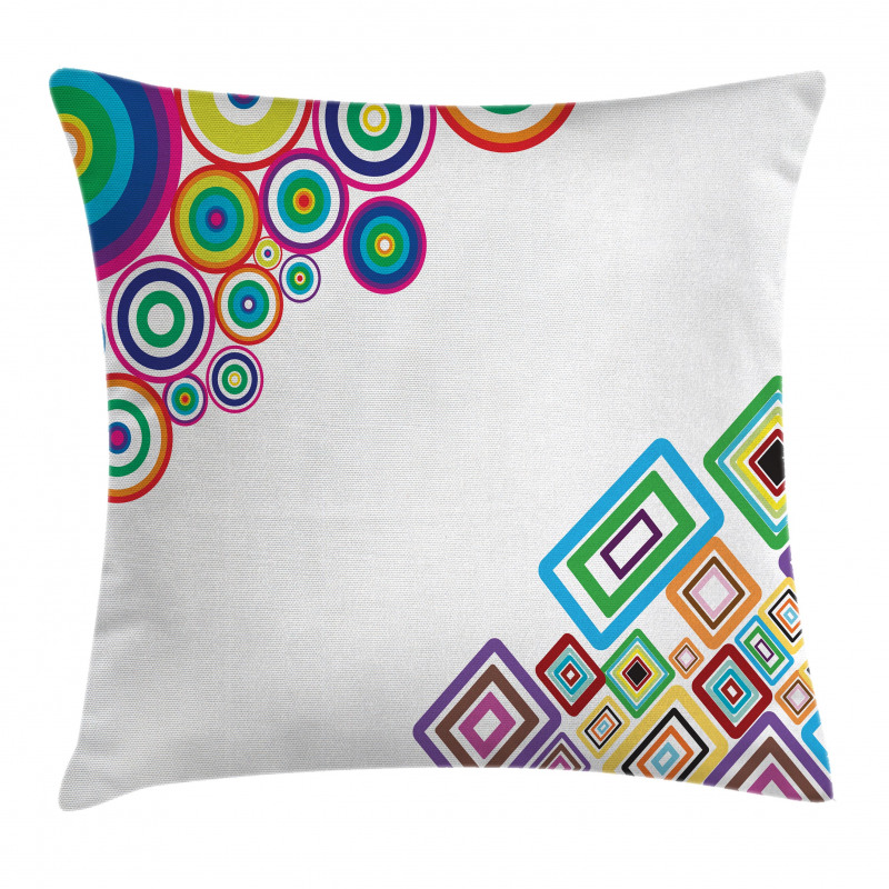 Colored Rectangle Form Pillow Cover