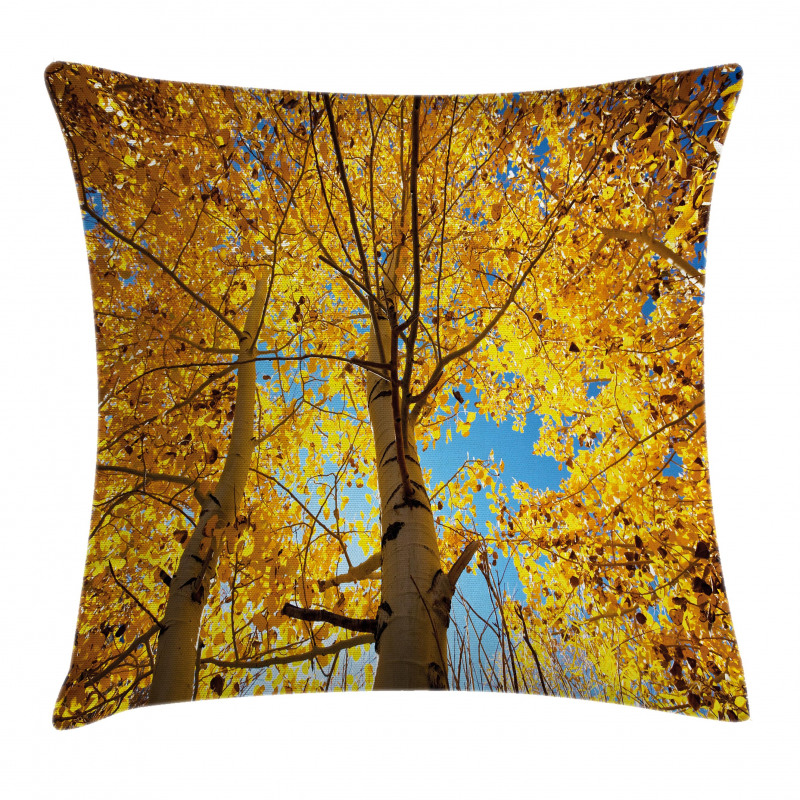 Autumn Trees Leaf Forest Pillow Cover