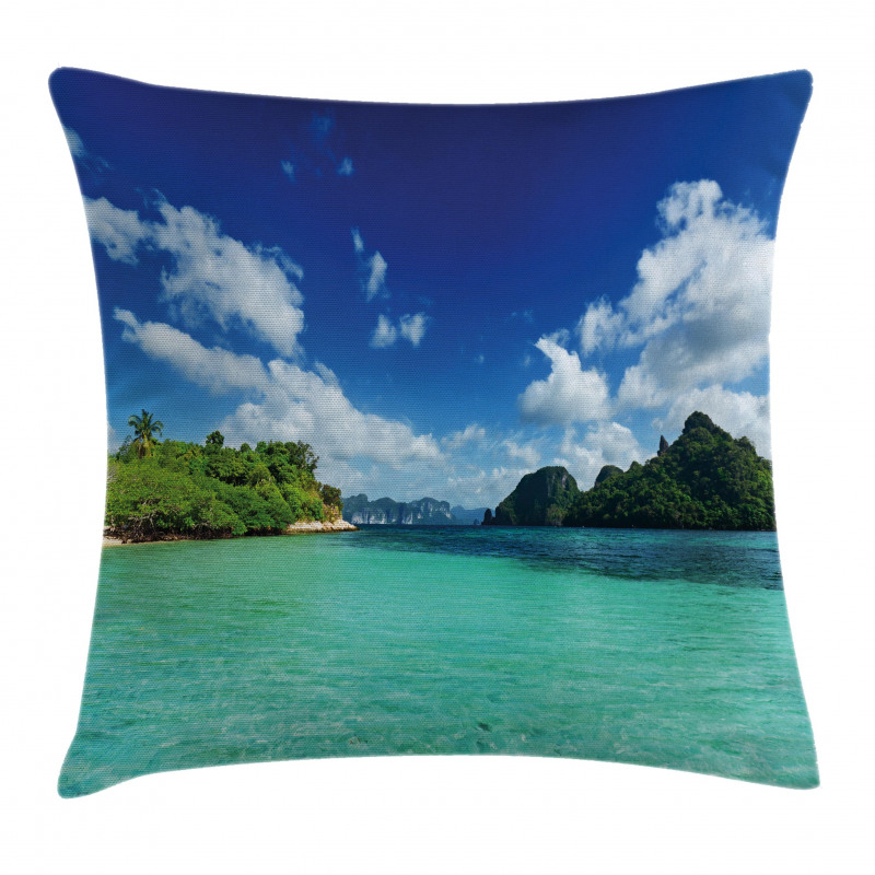 Botanic Sea Mountain Pillow Cover