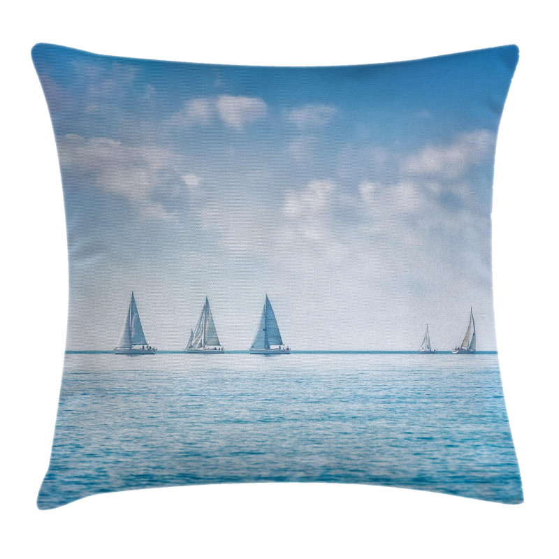 Sail Boats Regatta Race Pillow Cover