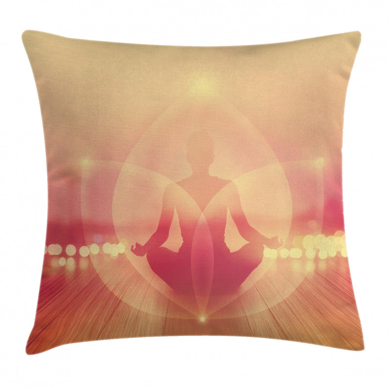 Meditation in Sunrise Pillow Cover