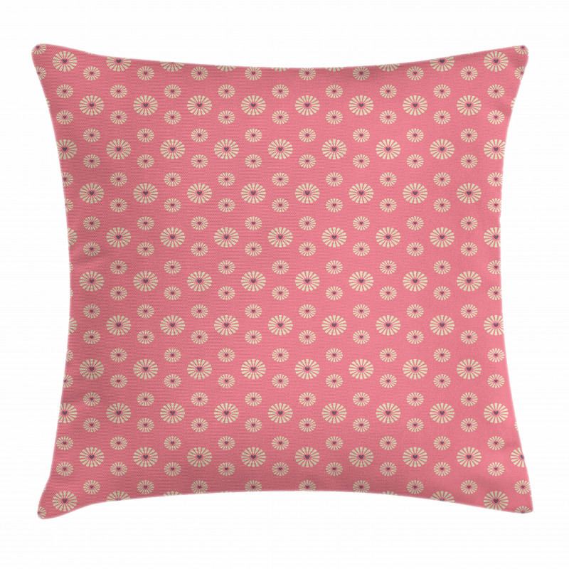 Love Theme Flowers Pillow Cover