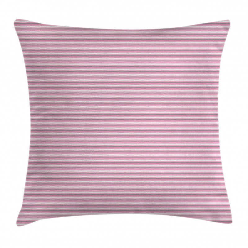 Pink Tones Stripes Pillow Cover