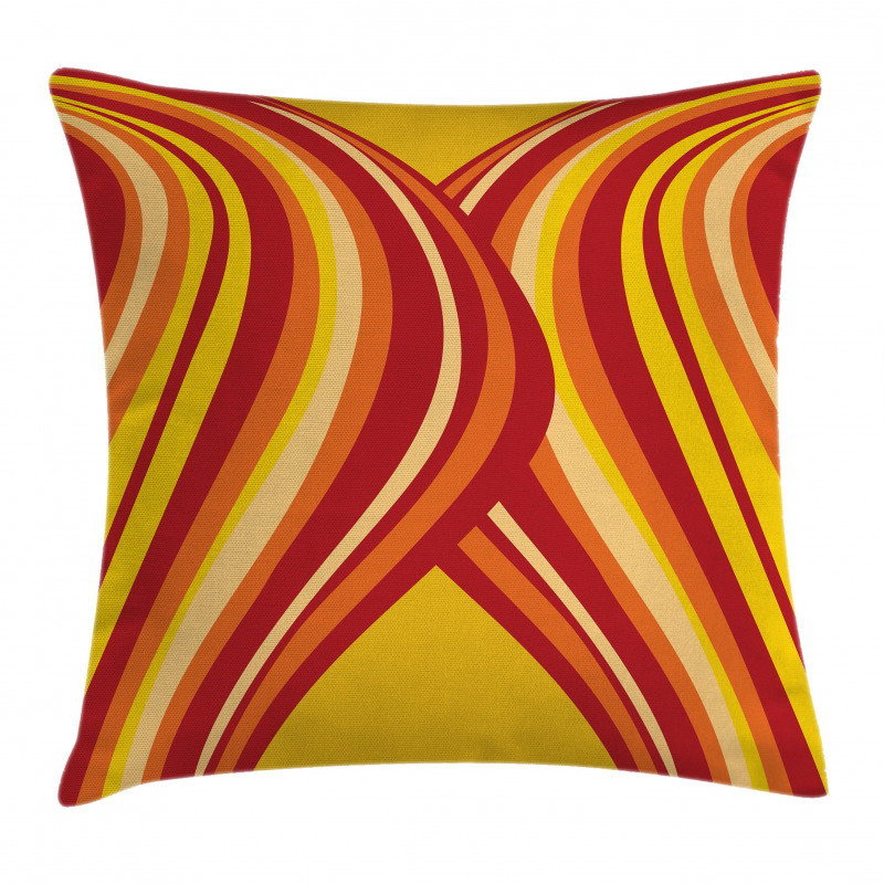 Wavy Stripes Abstract Pillow Cover
