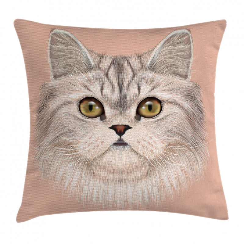 Love Cat Words Portrait Pillow Cover