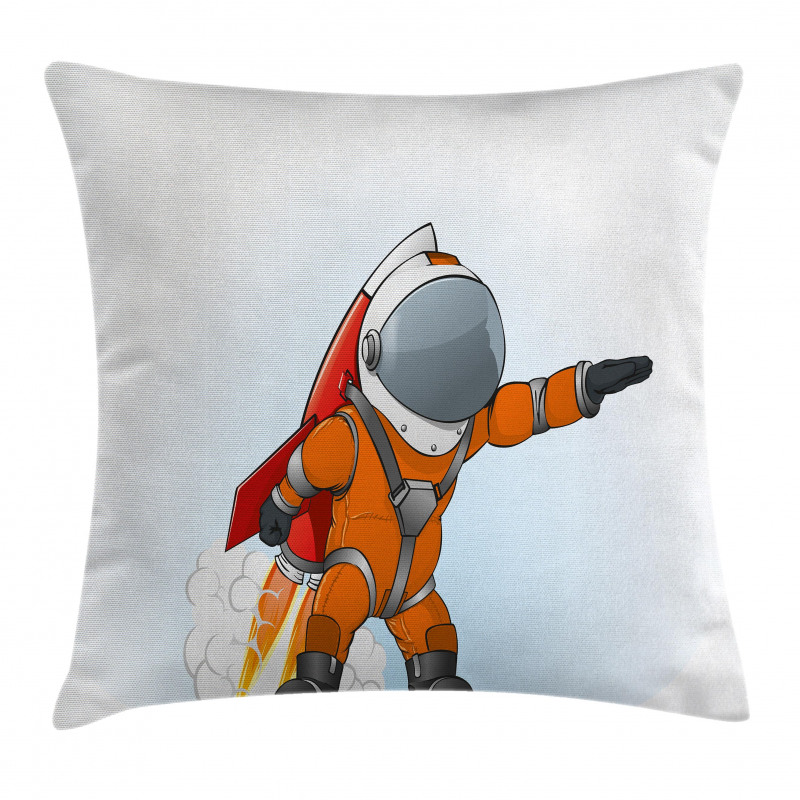 Astronaut Galaxy Journey Pillow Cover