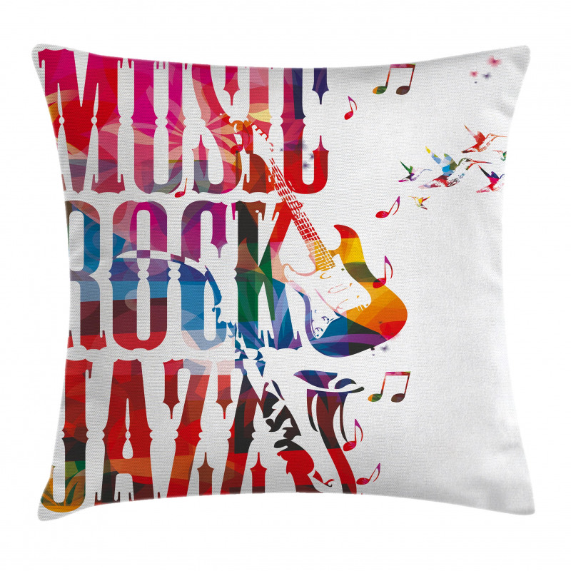 Rock Jazz Lettering Pillow Cover