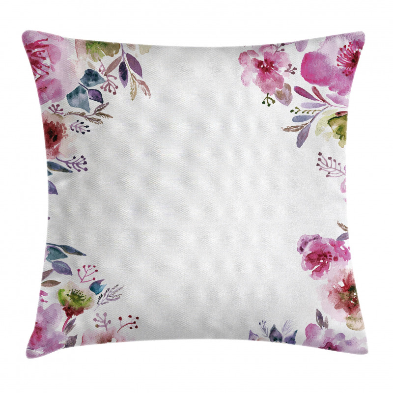 Romantic Blossom Flowers Pillow Cover