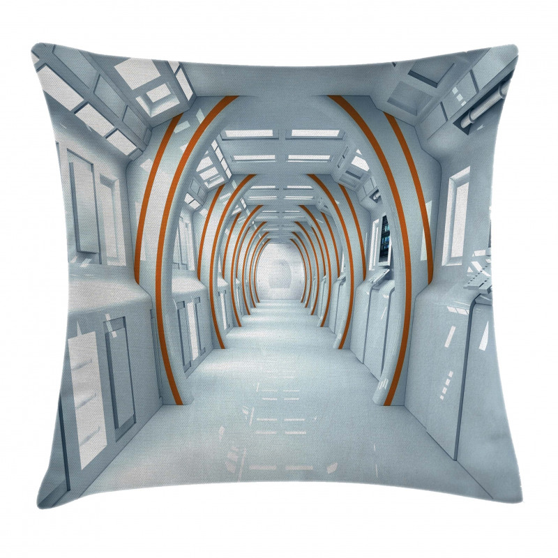 Spaceship Hallway Pillow Cover