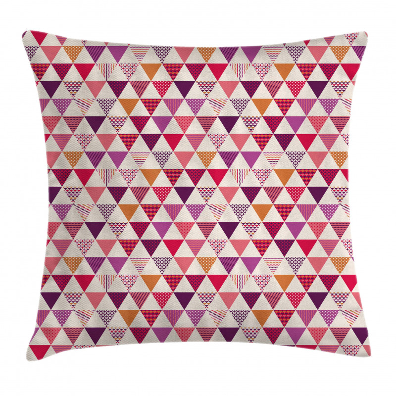 Geoemetric Triangles Dots Pillow Cover