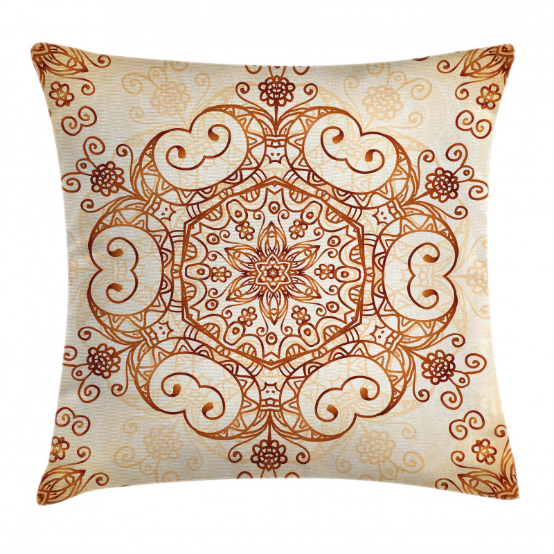 Abstract Damask Motif Pillow Cover