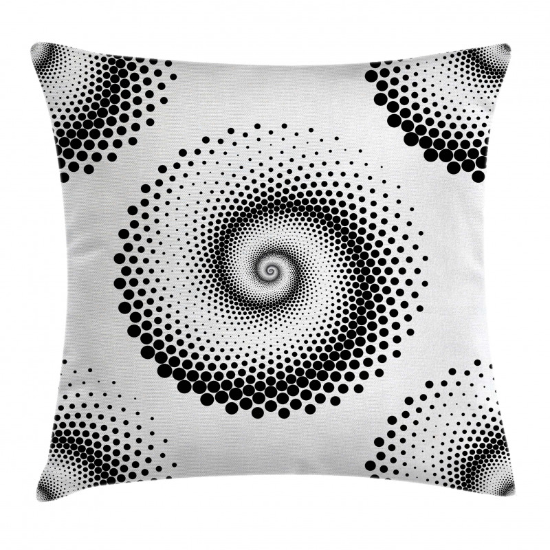 Spiral Dots Pattern Pillow Cover