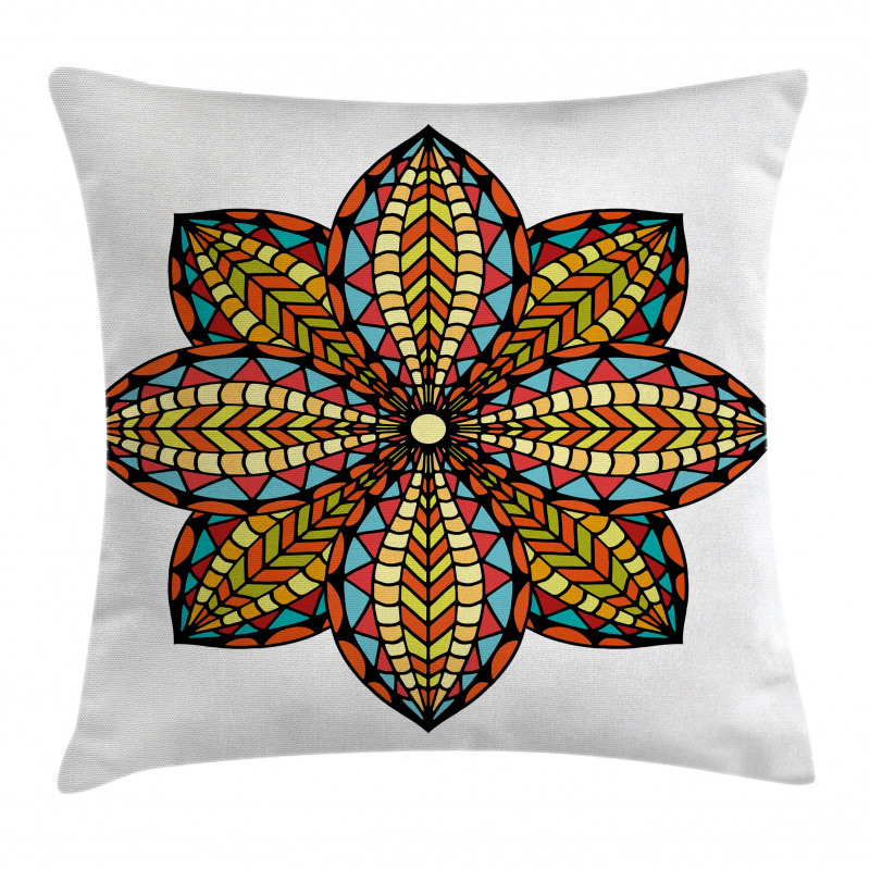 Colorful Floral Pillow Cover