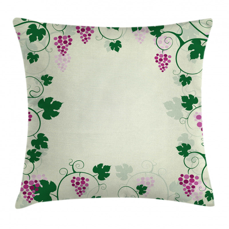 Grape Vines Fruit Garden Pillow Cover