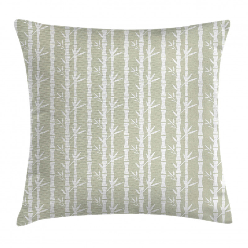 Bamboo Branches Leaves Pillow Cover