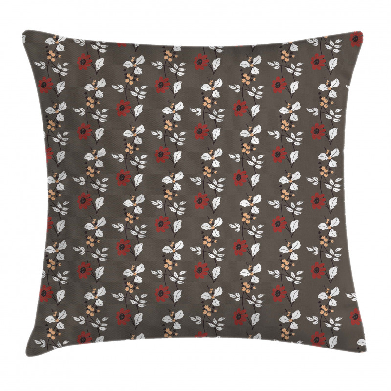 Blooms Leaves Branches Pillow Cover