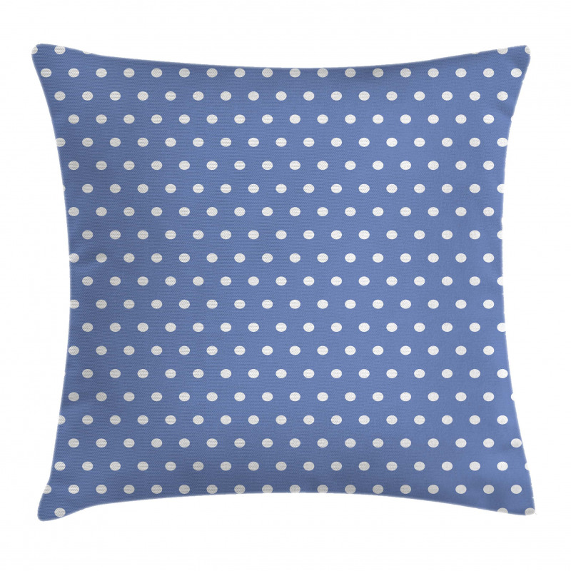 White Classic Polka Dots Pillow Cover