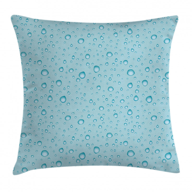 Water Drops Oceanic Naval Pillow Cover