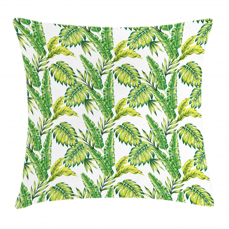 Bamboo Palms Foliage Pillow Cover