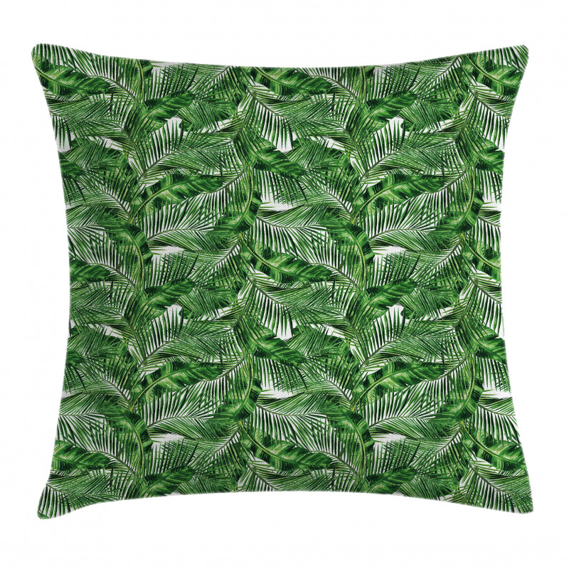 Tropic Plants Pattern Pillow Cover