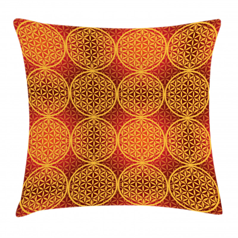 Flower Medieval Tones Pillow Cover