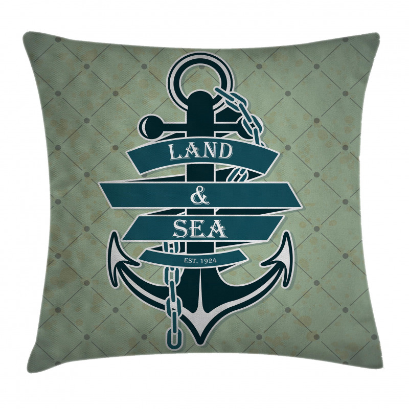 Diamond Pattern Nautical Pillow Cover