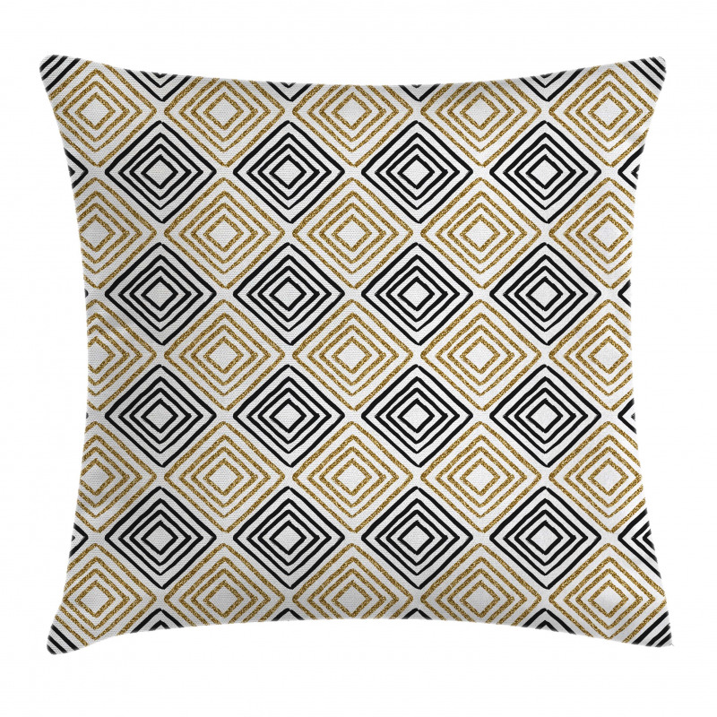 Square Shaped Lines Pillow Cover