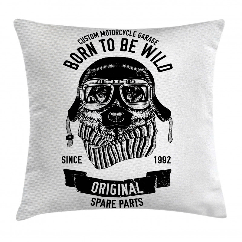 Words Motorcycle Rider Pillow Cover